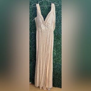 Elegant Gold Sequin Gown